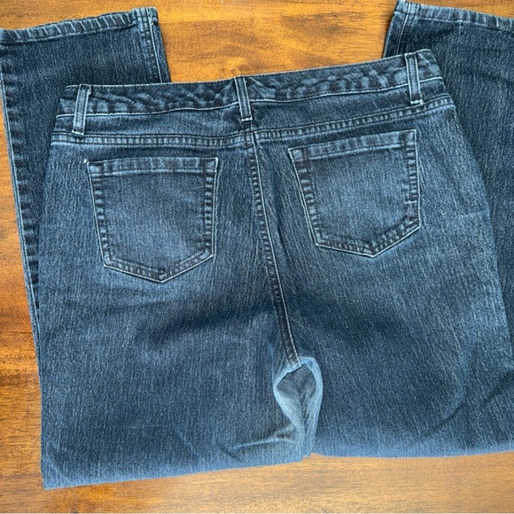 Jones New York Womens Dark Wash Denim Sutton Straight Blue Jeans 16P Petite - Picture 3 of 8